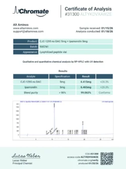 CJC-1295 no DAC 5mg / Ipamorelin 5mg Blend